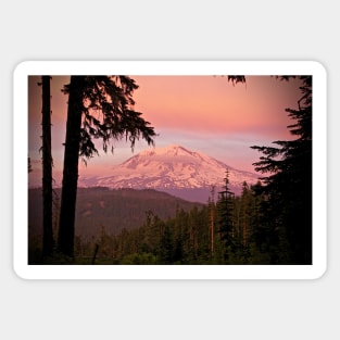 Mt Adams Washington Sunset Sticker